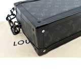 LOUIS VUITTON Soft Trunk Monogram Eclipse Shoulder Bag Black