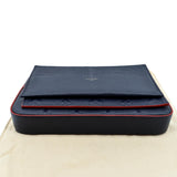 LOUIS VUITTON Felicie Monogram Empreinte Pochette Crossbody Bag Marine Rouge