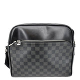LOUIS VUITTON Dayton Reporter PM Damier Graphite Crossbody Bag Black