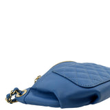CHANEL Bi Classic Quilted Lambskin Leather Waist Bag Blue