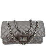 CHANEL Reissue Double Flap Leather Shoulder Bag Brown
