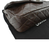 CHANEL Reissue Double Flap Leather Shoulder Bag Brown