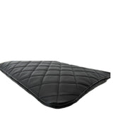 CHANEL Leather O-Case Zip Pouch Black
