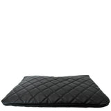 CHANEL Leather O-Case Zip Pouch Black