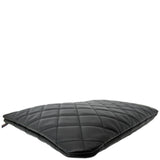CHANEL Leather O-Case Zip Pouch Black