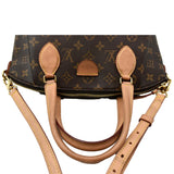 LOUIS VUITTON Women Rivoli PM Monogram Canvas Shoulder Bag Brown