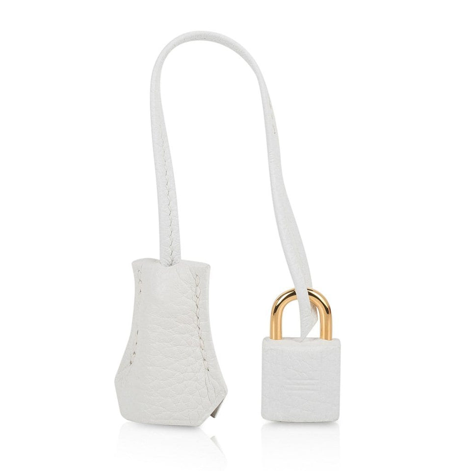 Hermes Birkin 25 HSS Bag White Clemence Gold Hardware