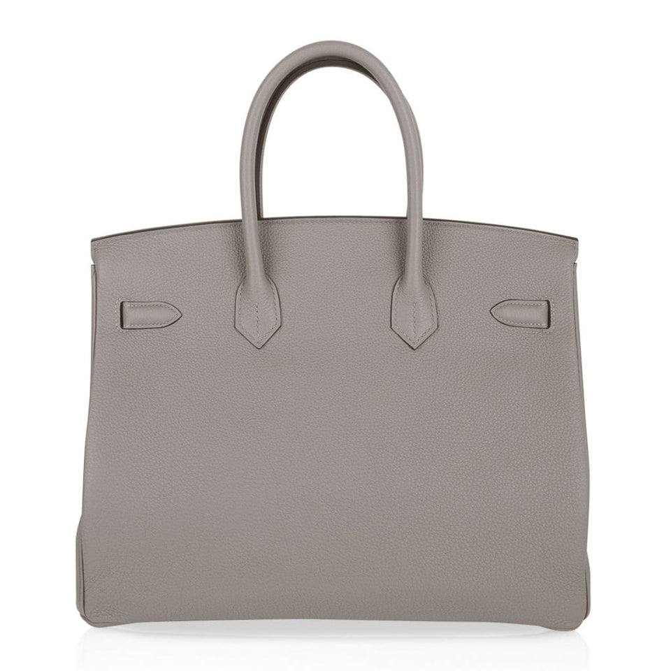 Hermes Birkin 35 Bag Gris Asphalte Togo Gold Hardware