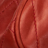 Chanel Timeless Crossbody Bag Coral Orange Lambskin Gold