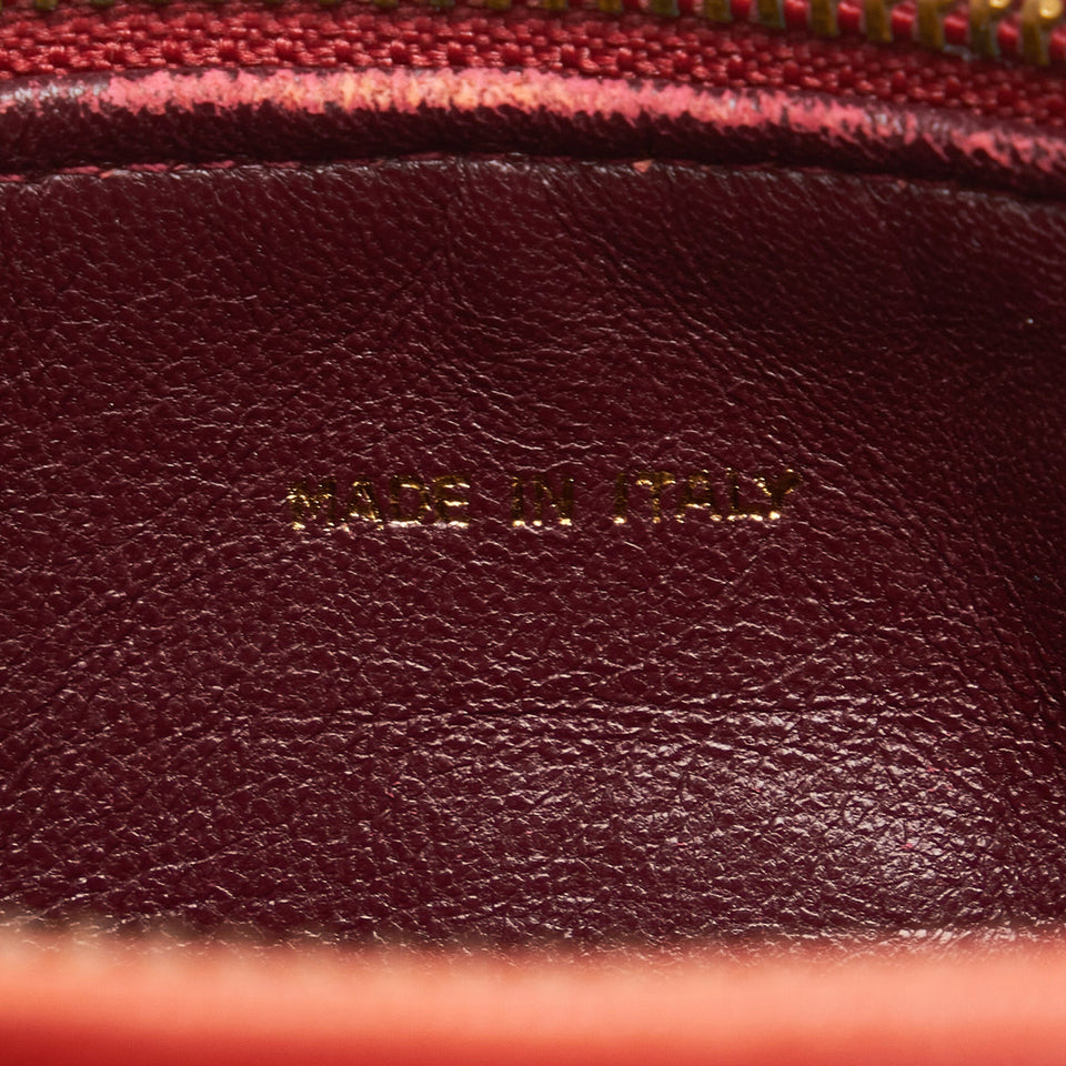 Chanel CC Timeless Crossbody Red Lambskin Gold