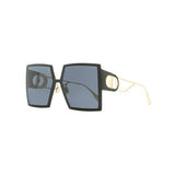 DIOR 30 MONTAIGNE SU Oversized Black Square Sunglasses
