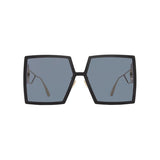 DIOR 30 MONTAIGNE SU Oversized Black Square Sunglasses