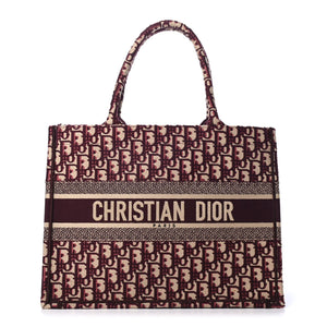 Dior Book Tote-Burgundy