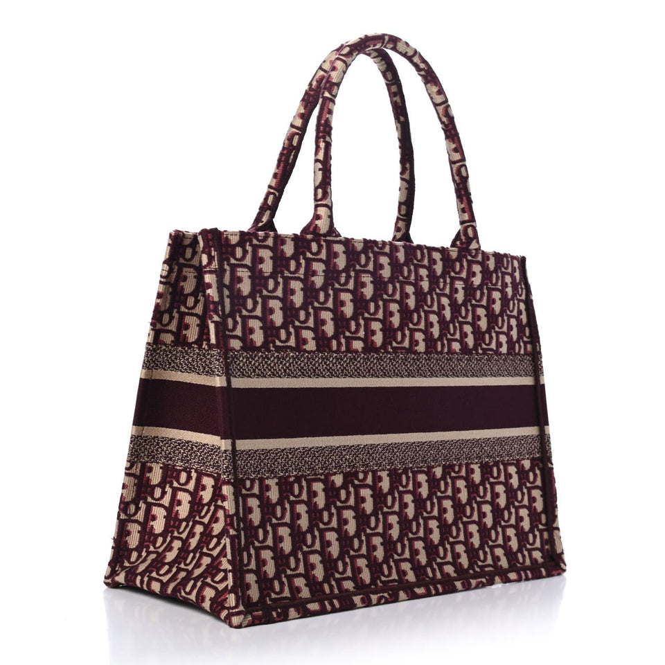 Dior Book Tote-Burgundy