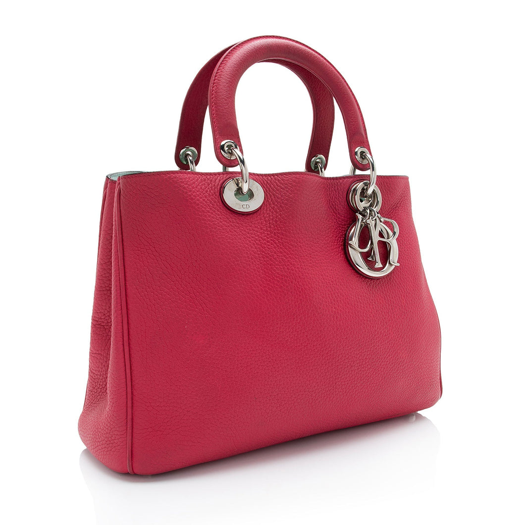 Dior Calfskin Diorissimo Medium Tote (SHF-TPgZYo)