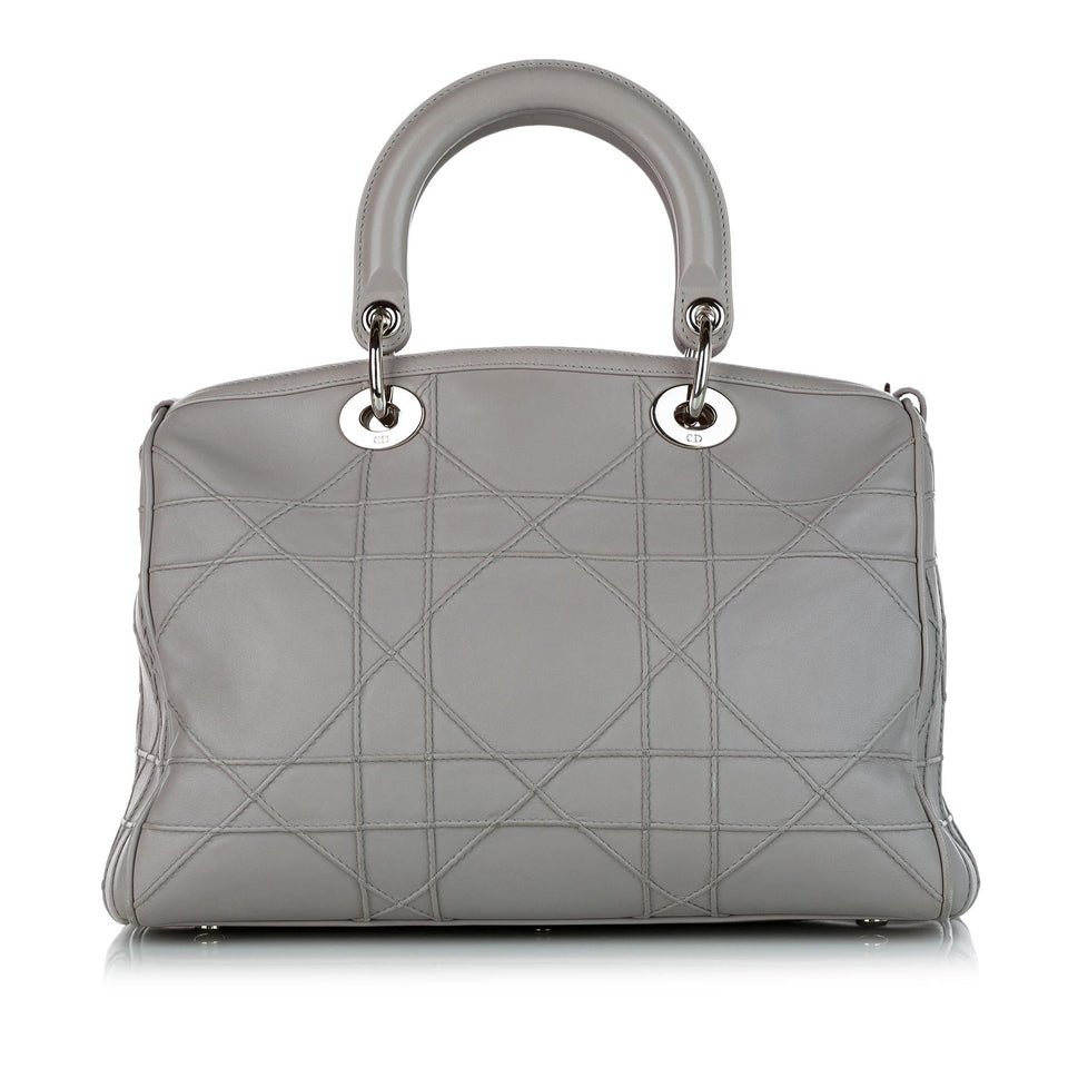 Dior Cannage Granville Leather Satchel (SHG-24327)