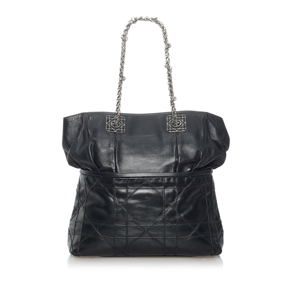 Dior Cannage Granville Leather Tote Bag (SHG-30181)