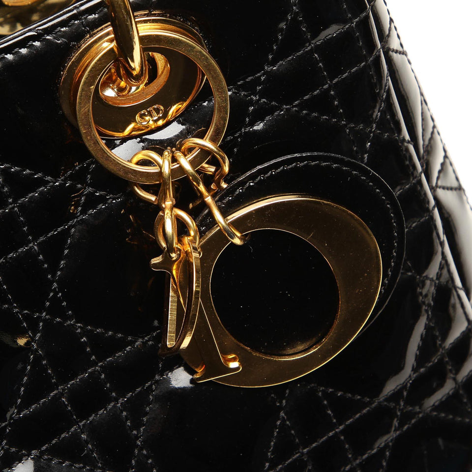 Dior Cannage Lady Dior Patent Leather (SHG-15252)