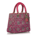 Dior Cannage Lady Dior Tweed Satchel (SHG-32424)