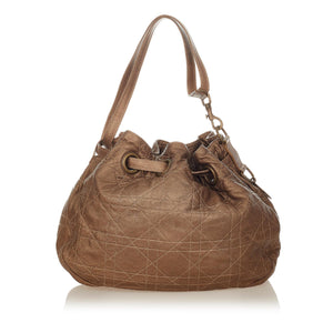 Dior Cannage Leather Bucket Bag (SHG-24774)