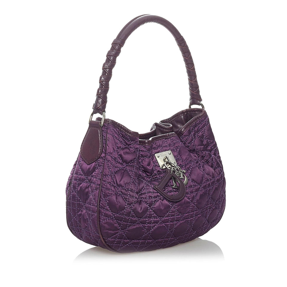 Dior Cannage Nylon Hobo Bag (SHG-30081)