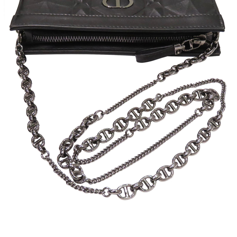 Dior Caro Zipped Pouch with Chain (SHG-vNjlJu)