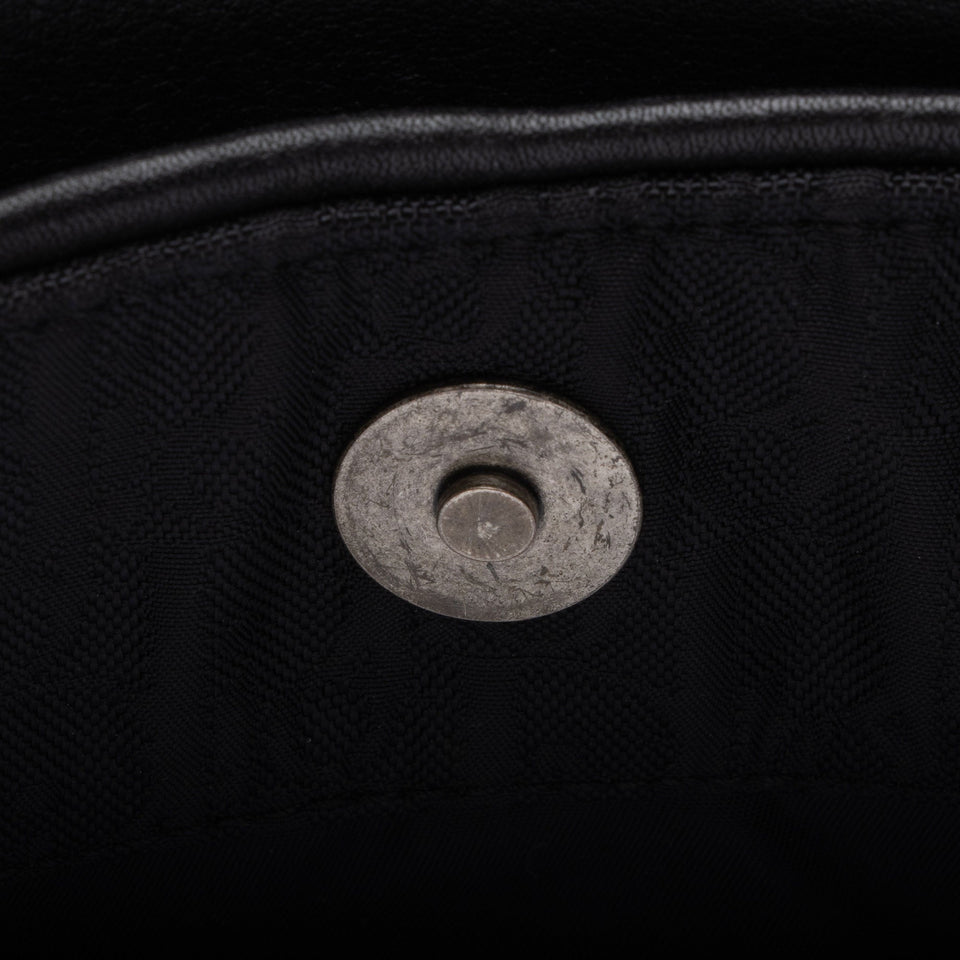 Dior Diorissimo Nylon Leather Ethnic Medium Hobo (SHF-BcJaYH)