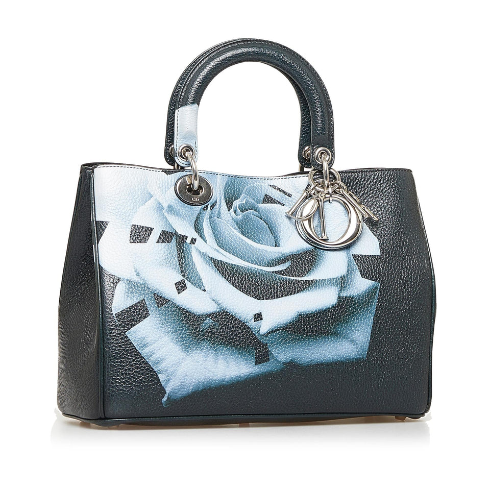 Dior Diorissimo Printed Leather Satchel (SHG-F6aI86)