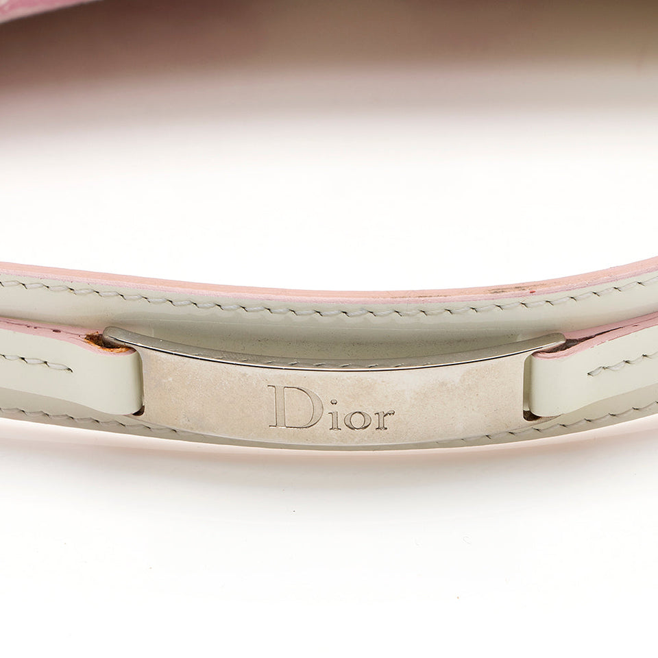 Dior Diorissimo Vintage Flowers Saddle Shoulder Bag (SHF-20424)