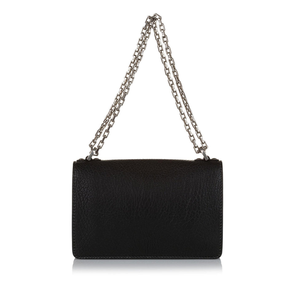 Dior JaDior Chain Leather Flap Bag (SHG-cREInI)