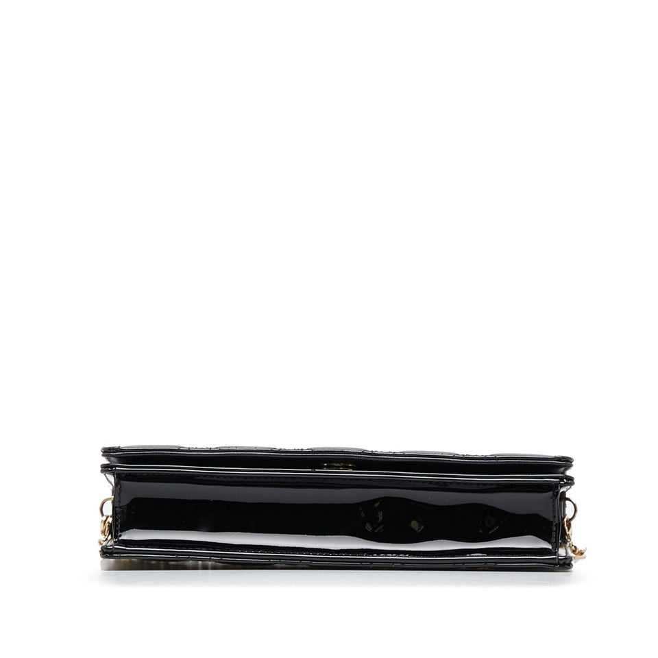 Dior Lady Dior Cannage Wallet On Chain (SHG-X40n0J)