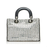 Dior Lady Dior Patchwork Metallic Satchel (SHG-BIbJyb)