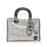 Dior Lady Dior Patchwork Metallic Satchel (SHG-BIbJyb)