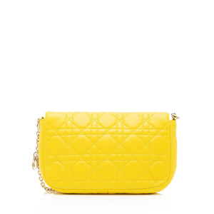 Dior Lambskin Miss Dior Promenade Chain Pouch (SHF-23362)