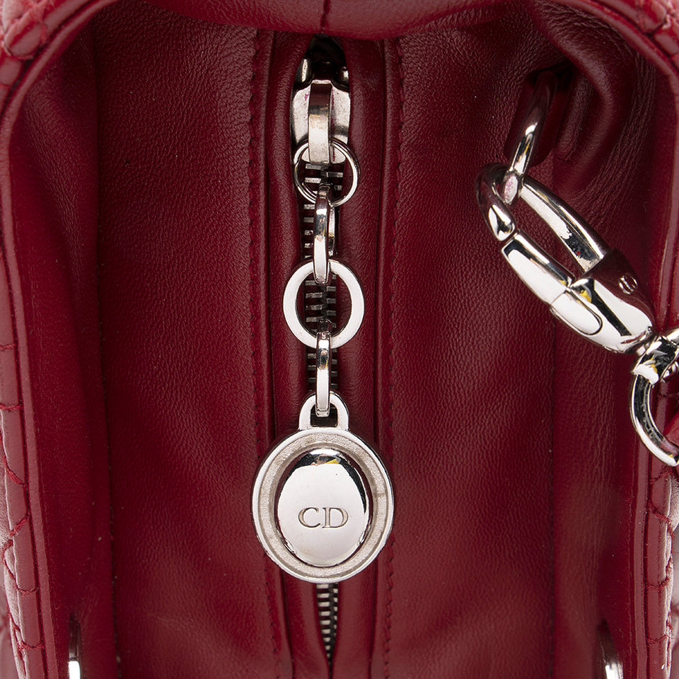 Dior Lambskin Lady Dior Extra Large Tote (SHF-17888)