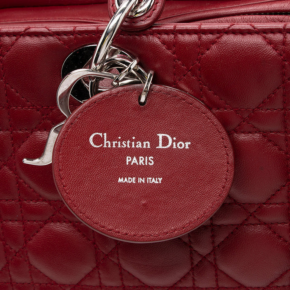 Dior Lambskin Lady Dior Extra Large Tote (SHF-17888)