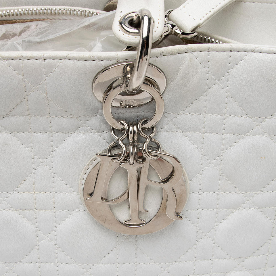 Dior Lambskin Lady Dior Large Tote - FINAL SALE (SHF-23256)