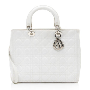 Dior Lambskin Lady Dior Large Tote - FINAL SALE (SHF-23256)