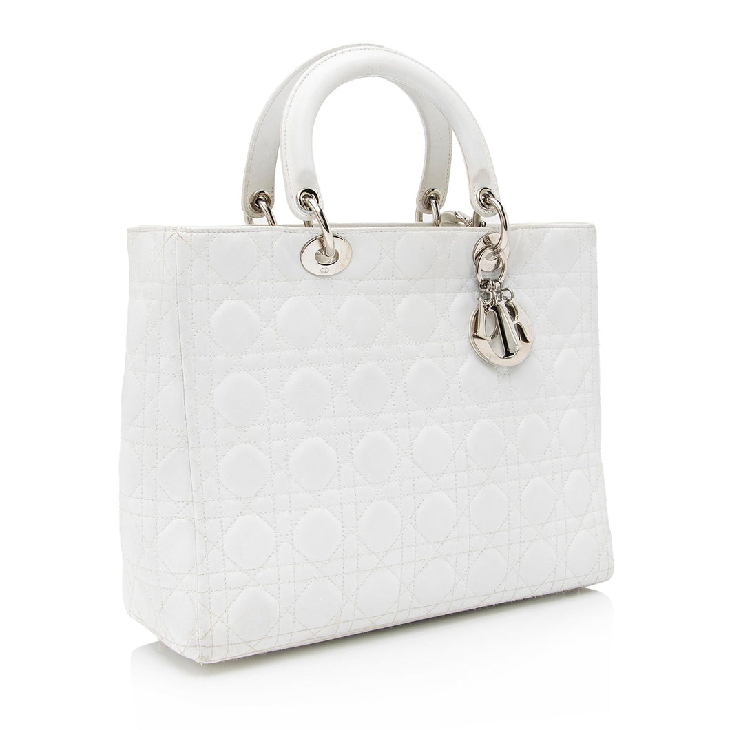 Dior Lambskin Lady Dior Large Tote - FINAL SALE (SHF-23256)