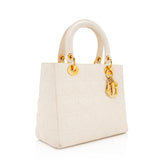 Dior Lambskin Lady Dior Medium Tote (SHF-20989)