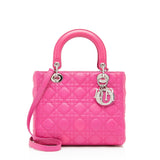 Dior Lambskin Lady Dior Medium Tote (SHF-uBEc2G)