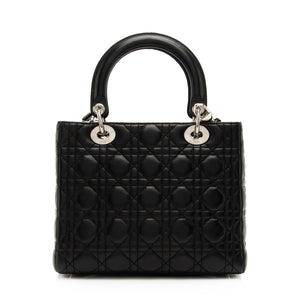 Dior Lambskin Lady Dior Medium Tote (SHF-PCV3Bo)