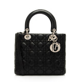 Dior Lambskin Lady Dior Medium Tote (SHF-PCV3Bo)