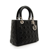 Dior Lambskin Lady Dior Medium Tote (SHF-PCV3Bo)