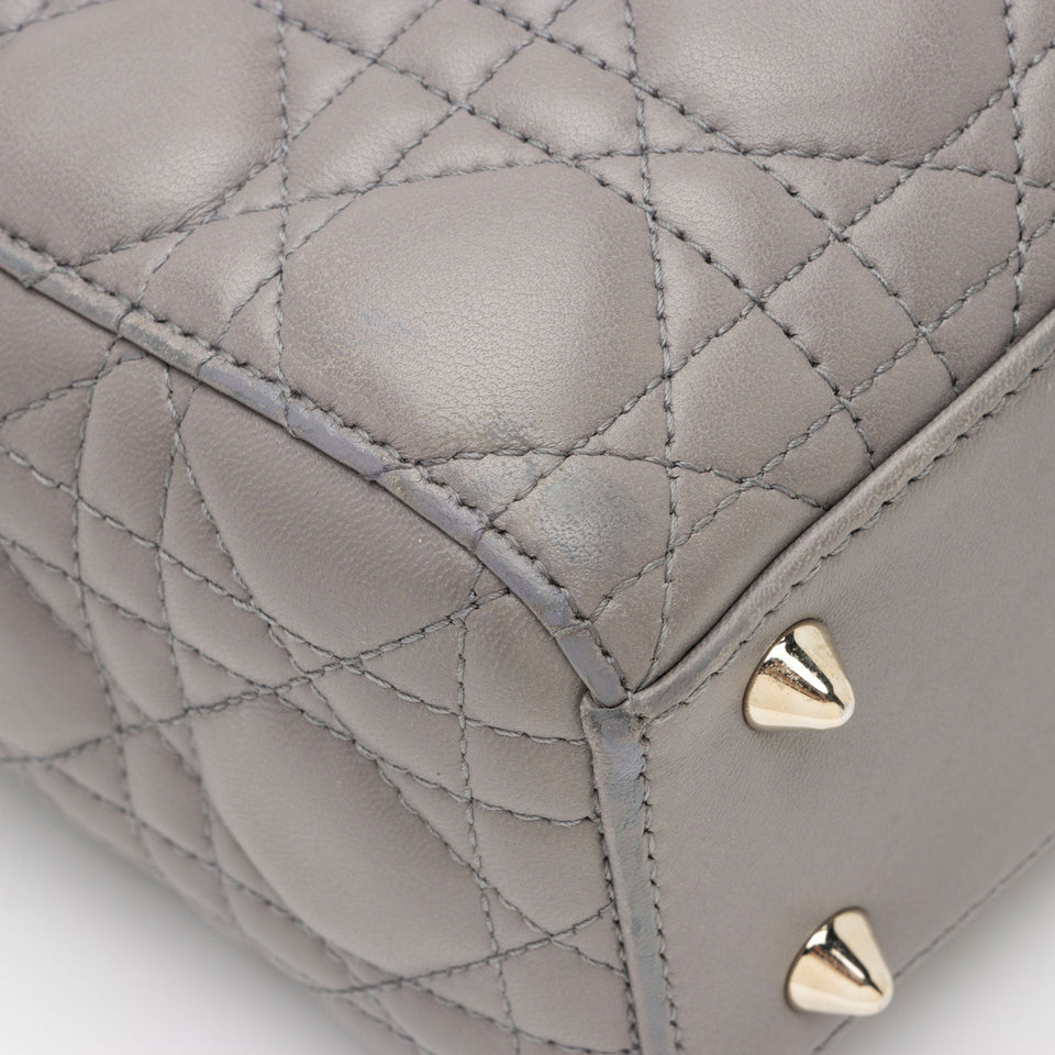Dior Lambskin My ABCDior Small Lady Dior Tote (SHF-M3kW71)