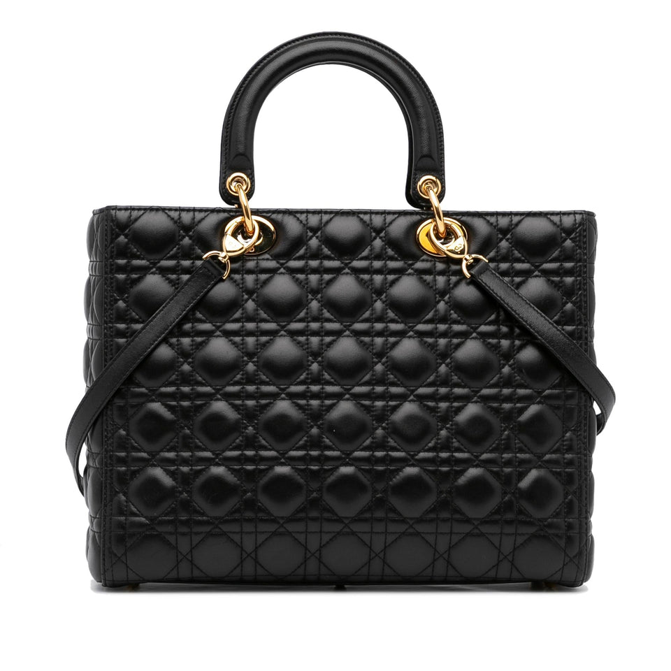 Dior Large Cannage Lambskin Lady Dior (SHG-U6Y2QF)