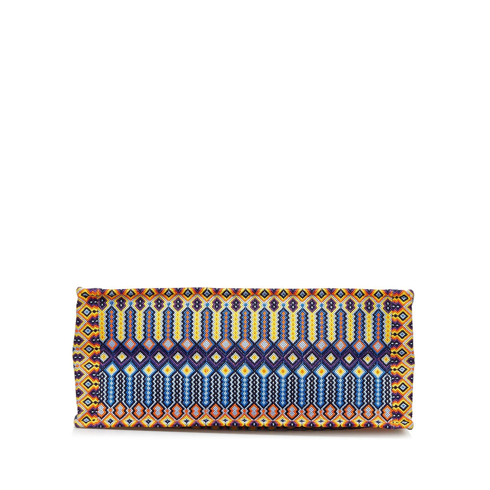 Dior Large Multicolor Embroidered Book Tote (SHG-GboZYw)