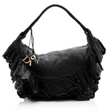 Dior Leather Gypsy Ruffles Large Hobo (SHF-19853)