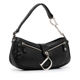 Dior Leather Logo Charm Shoulder Bag (SHG-fMfLrB)