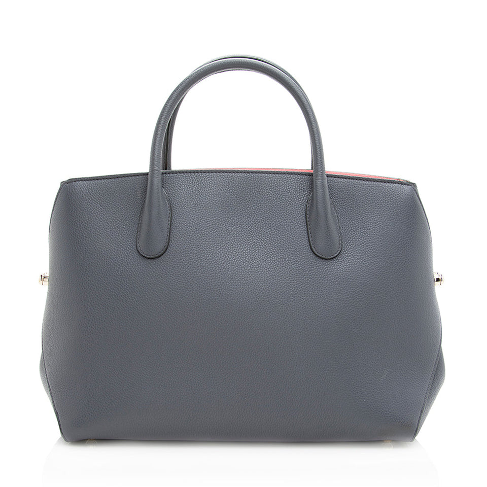 Dior Leather Open Bar Large Tote (SHF-19527)